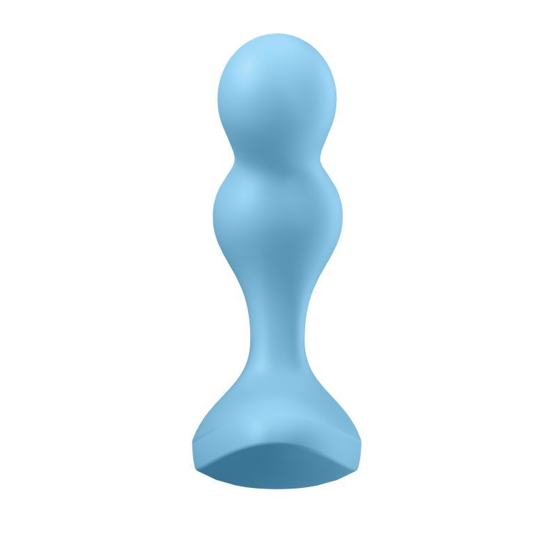 Satisfyer Deep Diver Vibrating Connect App Anal Plug Blue Butt Plugs - Vibrating