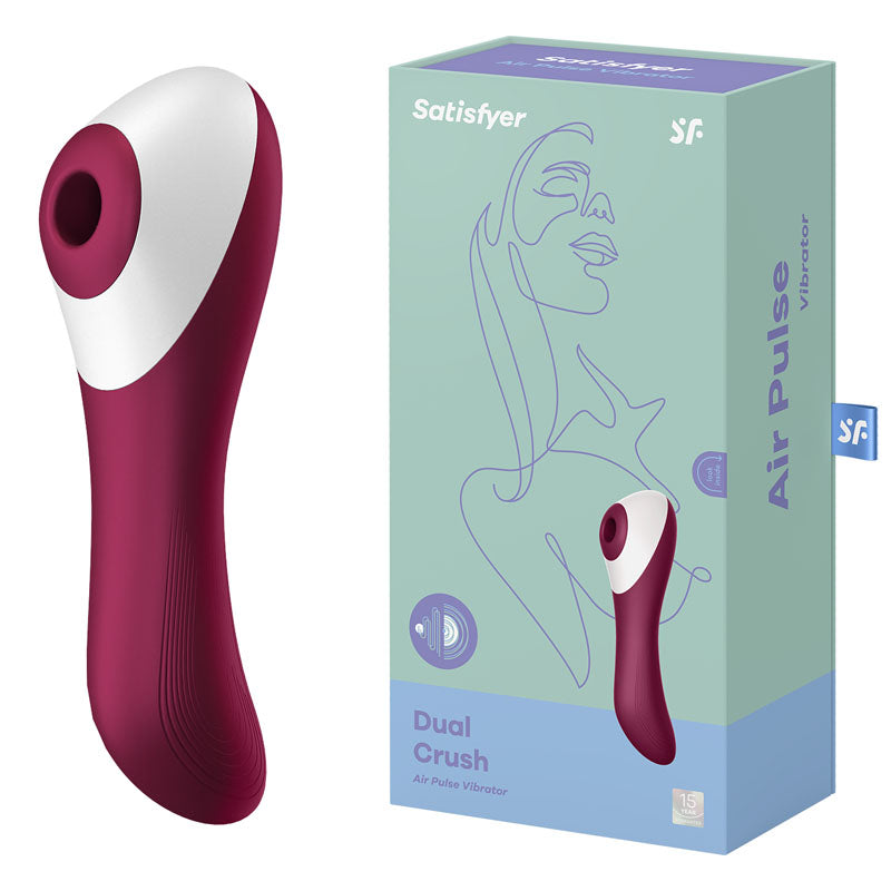 Satisfyer Dual Crush Air Pulse Stimulator With Vibration AIR PULSATION