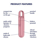 Satisfyer Bullet Groove - 12 Vibration Patterns Mini Vibrator > Vibrators > Mini Vibrators