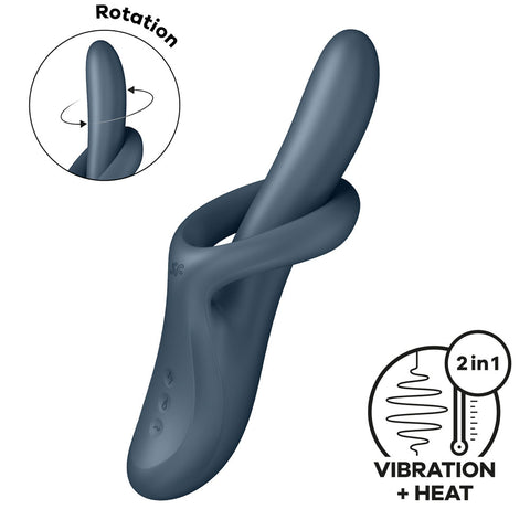 Satisfyer Heat Flex 4 Grey Heating Vibrator Vibrators - G Spot