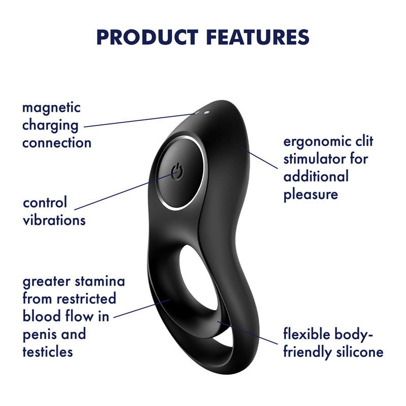 Satisfyer Legendary Duo Cockring for Enhanced Pleasure Cock Rings Vibrating