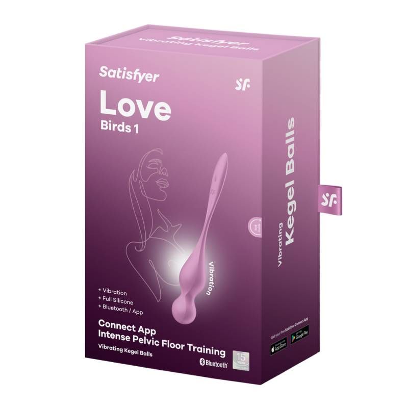 Satisfyer Love Birds 1 Kegel Trainer 73.8g with Connect App Pink > Sex Toys For Ladies > Kegel Exercise