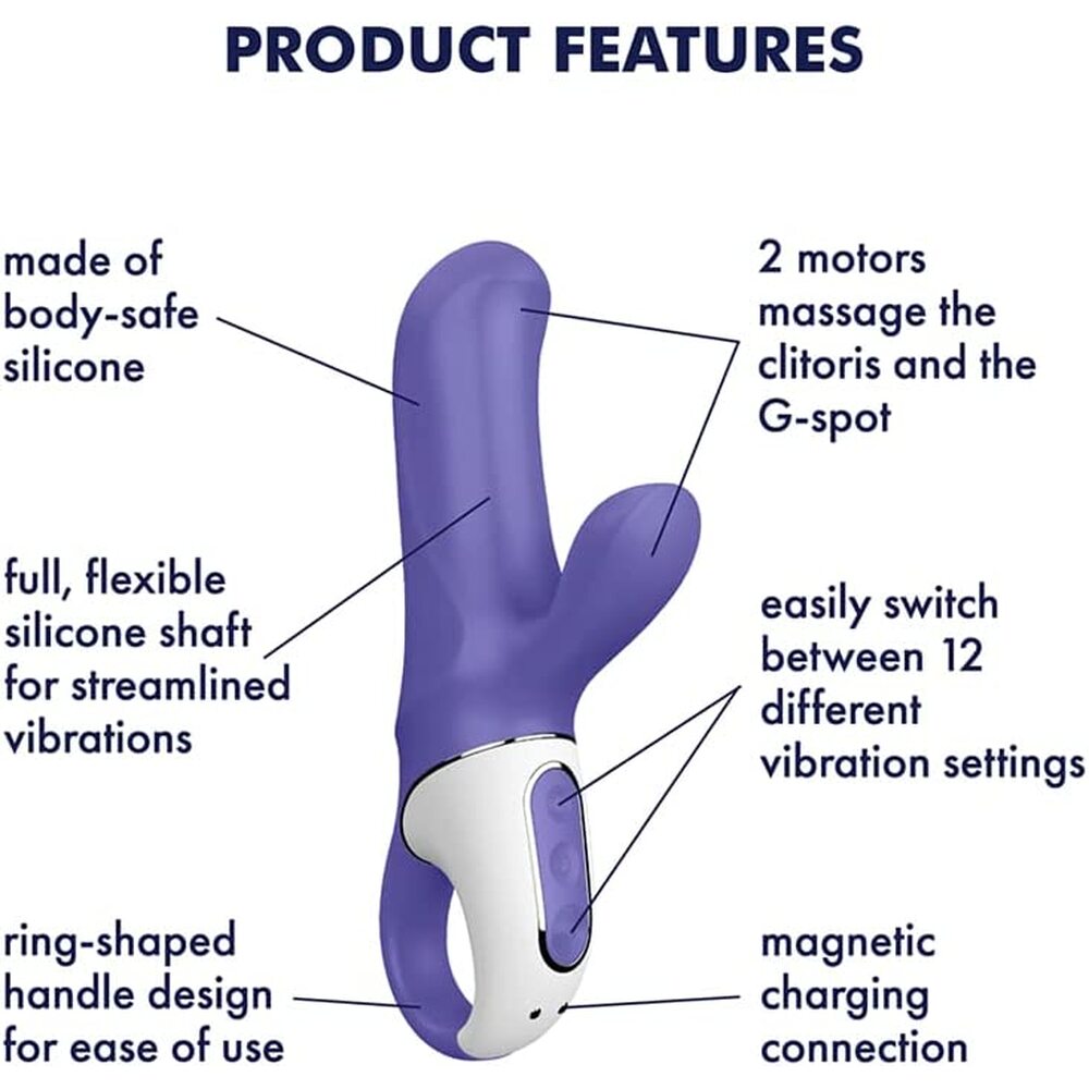 Satisfyer Magic Bunny Rechargeable G Spot Dual Vibrator Vibrators - G Spot