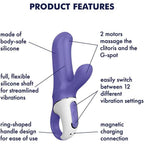 Satisfyer Magic Bunny Rechargeable Silicone G-Spot and Clitoral Dual Vibrator > Sex Toys For Ladies > G-Spot Vibrators