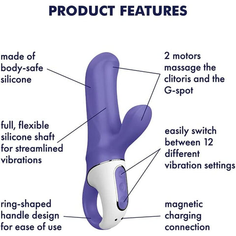 Satisfyer Magic Bunny Rechargeable G Spot Dual Vibrator Vibrators - G Spot