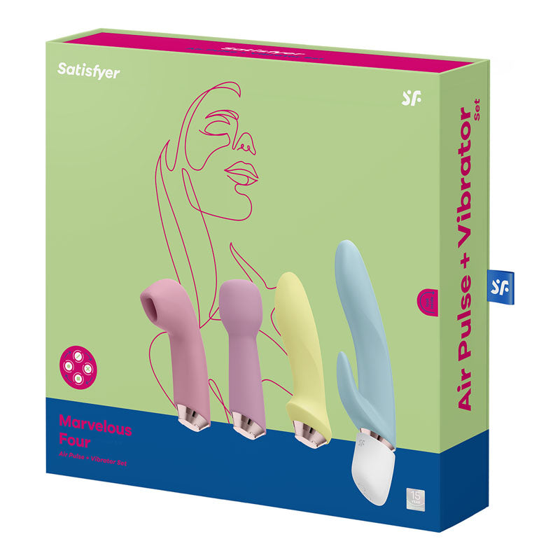 Satisfyer Marvelous Four - 4-in-1 USB Rechargeable Vibes AIR PULSATION