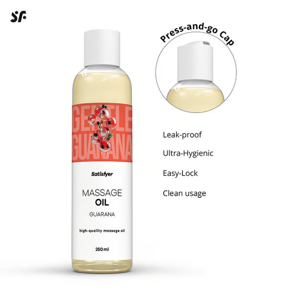 Satisfyer Guarana Massage Oil 250ml – Nourishing Massage Oil > Essentials > Massage Oil