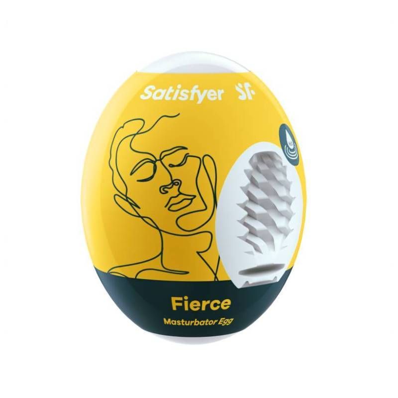 Satisfyer Masturbator Egg Fierce Compact Travel Size Strokers - Cup|Egg