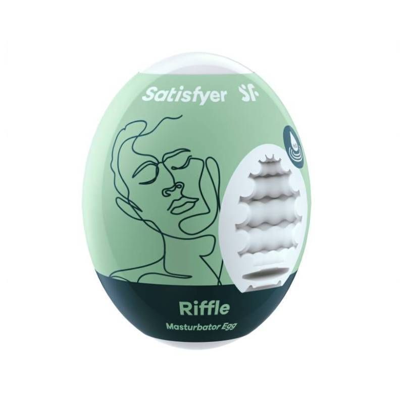 Satisfyer Masturbator Egg Riffle Compact Travel Size Strokers - Cup|Egg