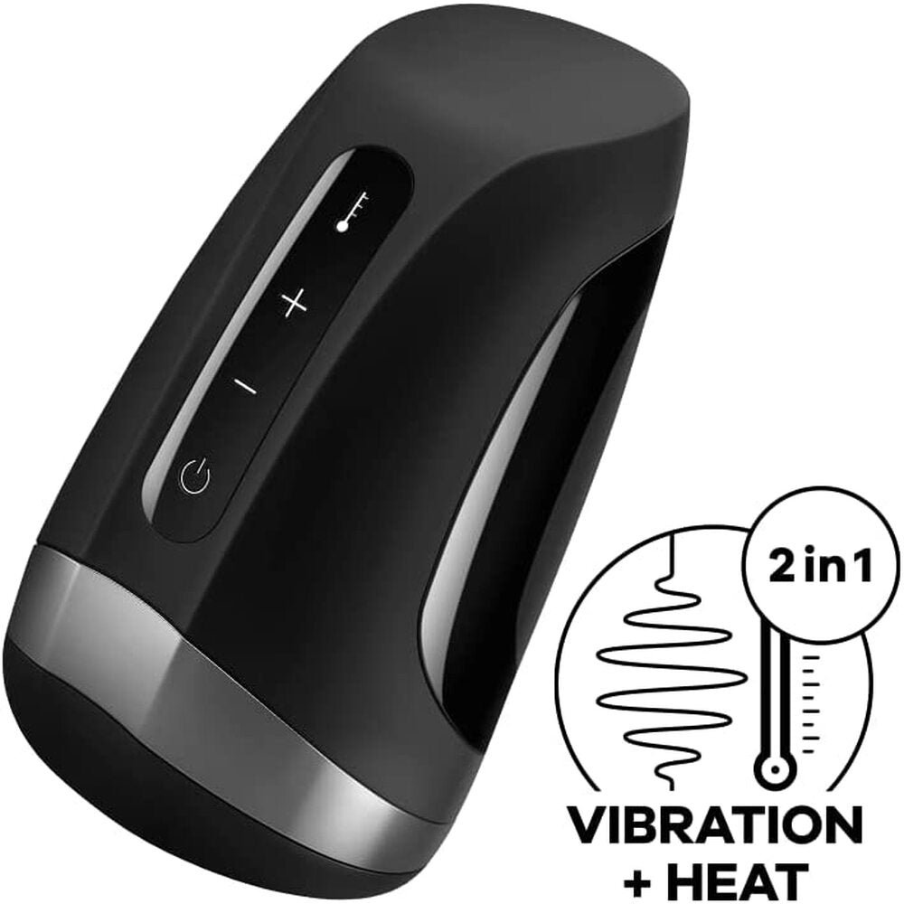 Satisfyer Men Heat And Vibration Masturbator Device Pro Strokers - Vibrating