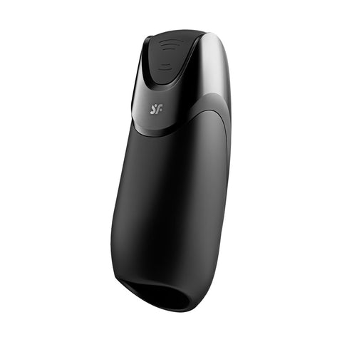 Satisfyer Men Vibration+ Black Vibrating Masturbator Strokers - Auto
