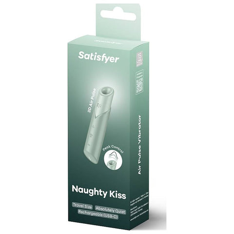 Satisfyer Naughty Kiss Mini Clitoral Massager Travel Size STIMULATORS