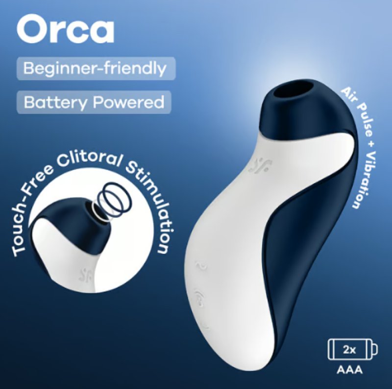 Satisfyer Orca Battery Series – Pressure Wave Vibrator > Sex Toys For Ladies > Air Pulsation