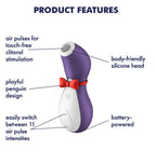 Satisfyer Penguin Pro Battery Series Clitoral Vibrator > Sex Toys For Ladies > Air Pulsation