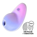 Satisfyer Pixie Dust Double Air Pulse Rechargeable Vibrator Violet > Sex Toys For Ladies > Air Pulsation