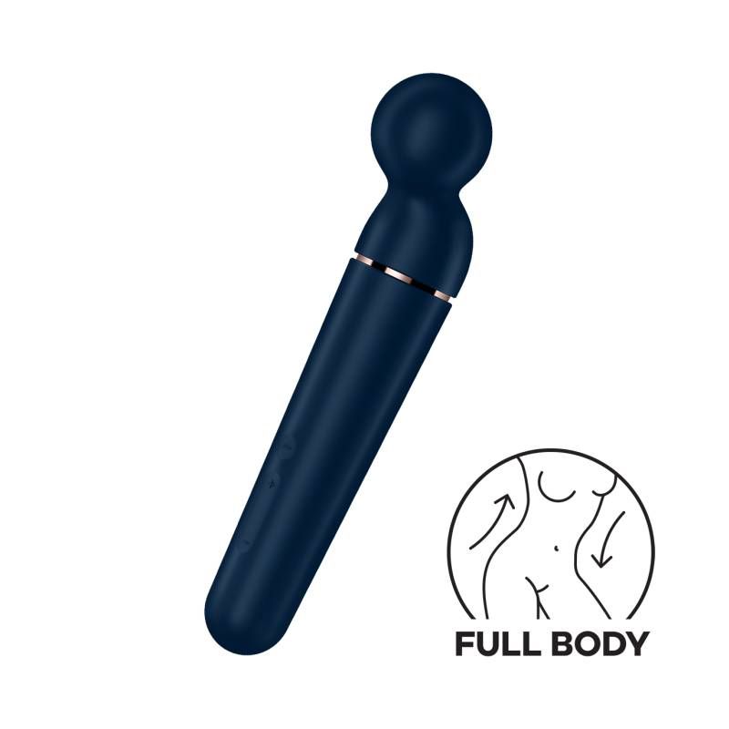 Satisfyer Planet Wand-er Black Full Body Massager 6in Electric Massager