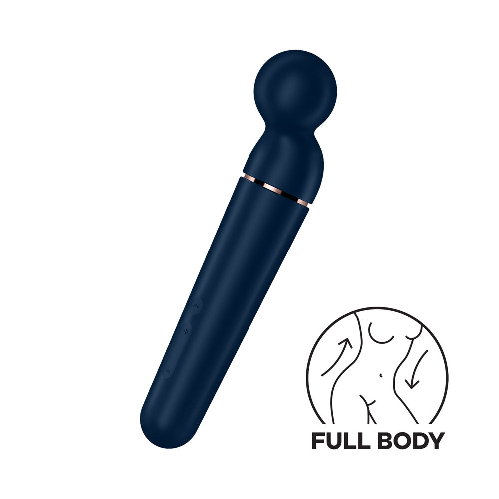 Satisfyer Planet Wand-er - Blue 10 Vibration Programs Electric Massager