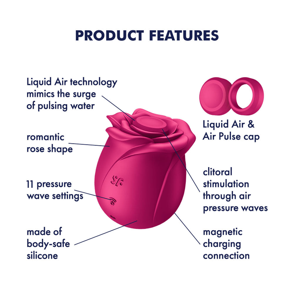Satisfyer Pro 2 Classic Blossom – Air Pulse Silicone Vibrator > Sex Toys For Ladies > Rose Stimulators