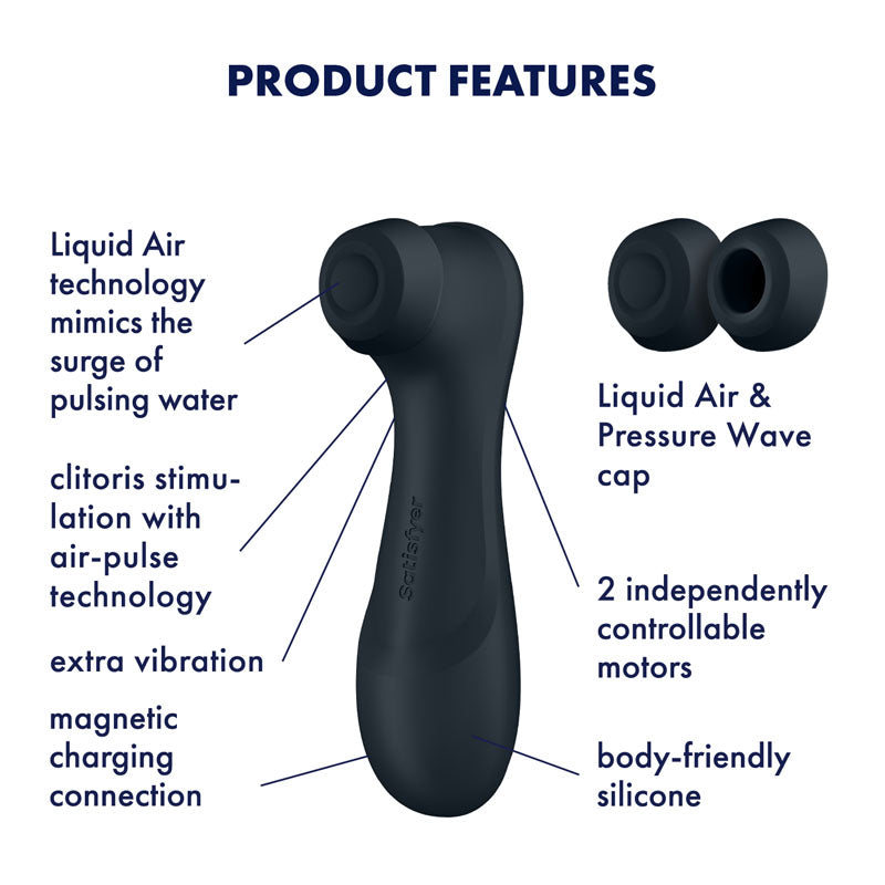Satisfyer Pro 2 Gen 3 Clitoral Stimulator Black AIR PULSATION