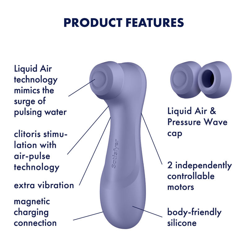 Satisfyer Pro 2 Gen 3 Clitoral Stimulator in Lilac AIR PULSATION
