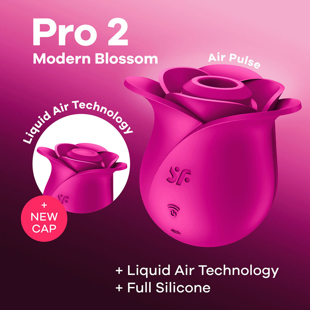 Satisfyer Pro 2 Modern Blossom – Air Pulse Rose Stimulator Vibrator > Sex Toys For Ladies > Rose Stimulators