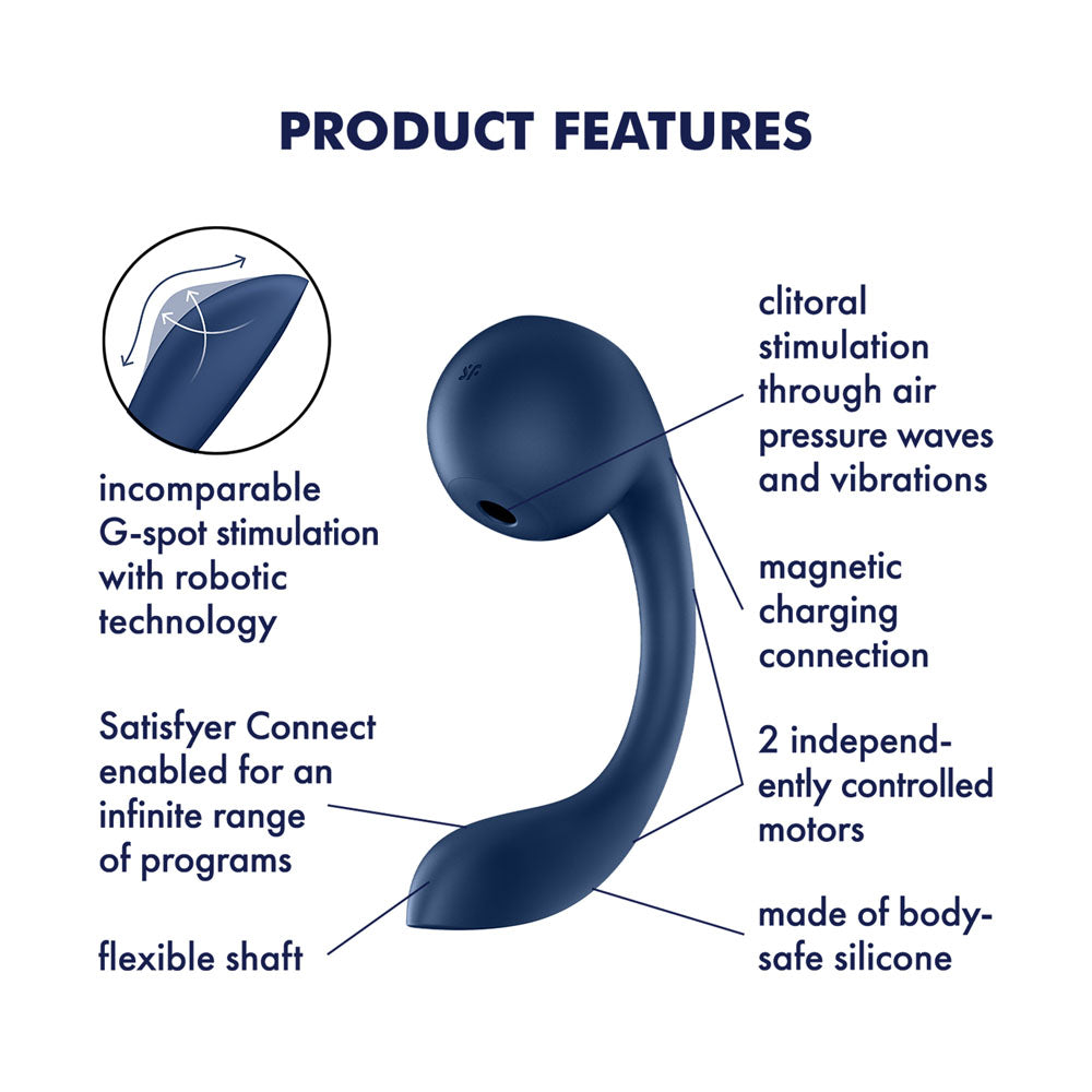 Satisfyer Pro+ Wave 4 – Rechargeable Insertable Air Pulse Vibrator with 12 Programs > Sex Toys For Ladies > Air Pulsation
