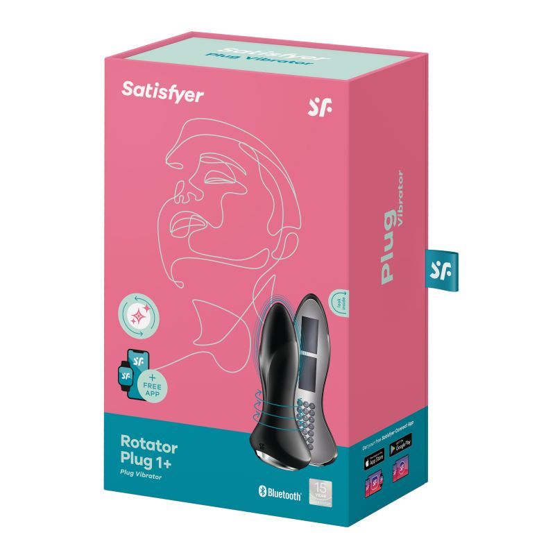 Satisfyer Rotator Butt Plug 1+ Black Prostate Tools