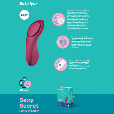 Satisfyer Sexy Secret App Controlled Panty Vibrator Panty Vibrators