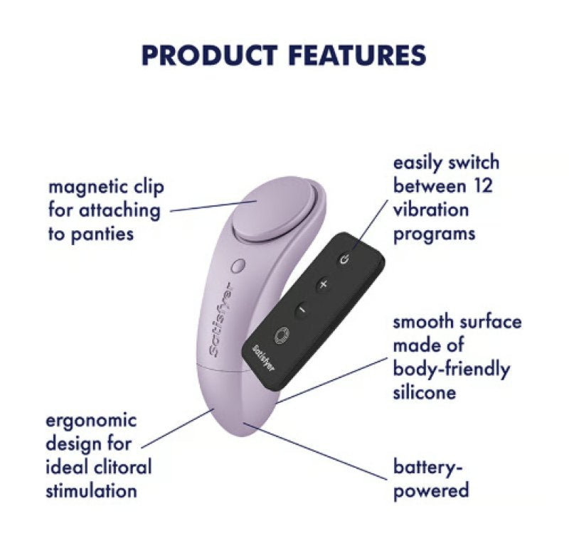 Satisfyer Sexy Secret – Magnetic Remote Panty Vibrator > Sex Toys For Ladies > Panty Vibes
