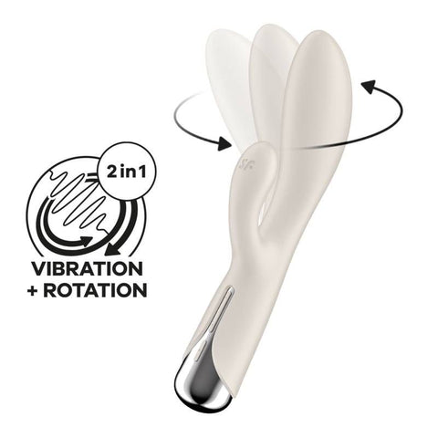 Satisfyer Spinning Rabbit 1 Beige VIBRATORS-RABBIT-MULTI