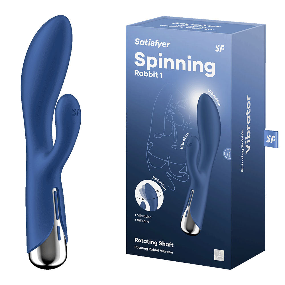 Satisfyer Spinning Rabbit 1 (Blue) – Waterproof Rabbit Vibrator > Vibrators > Ladies > Rabbit