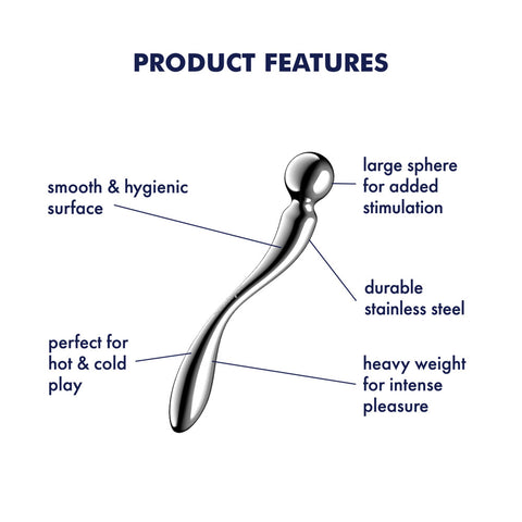 Satisfyer Star Force 2 Stainless Steel 22cm Ergonomic Dildo Dongs Other