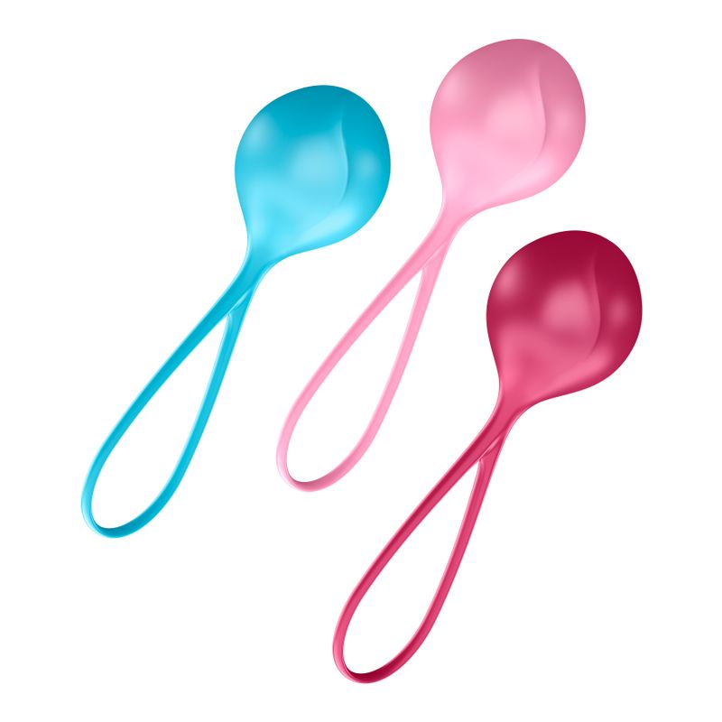Satisfyer Strengthening Balls Weighted Pelvic Floor Kegel Balls Set of 3 > Sex Toys For Ladies > Kegel Exercise
