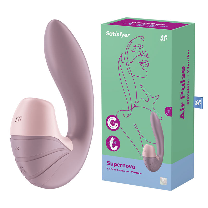 Satisfyer Supernova Old Rose Vibrator 11 Air Pulsation Settings AIR PULSATION