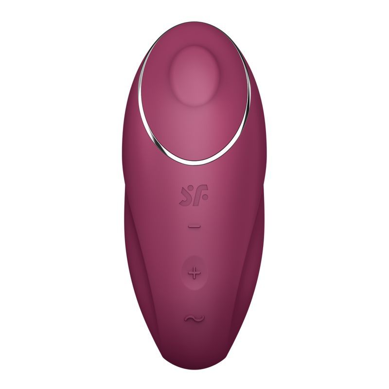 Satisfyer Tap and Climax 1 Red Vibrator with Tapping Modes STIMULATORS