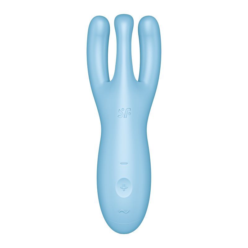 Satisfyer Threesome 4 Connect App Layon Vibrator Blue Vibrators
