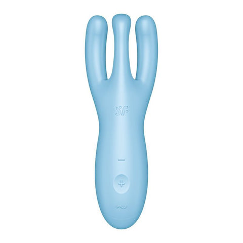 Satisfyer Threesome 4 Connect App Layon Vibrator Blue Vibrators