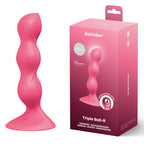 Satisfyer Triple Ball-R 18cm Weighted Anal Plug – Three Beaded Stimulation > Anal Range > Anal Beads
