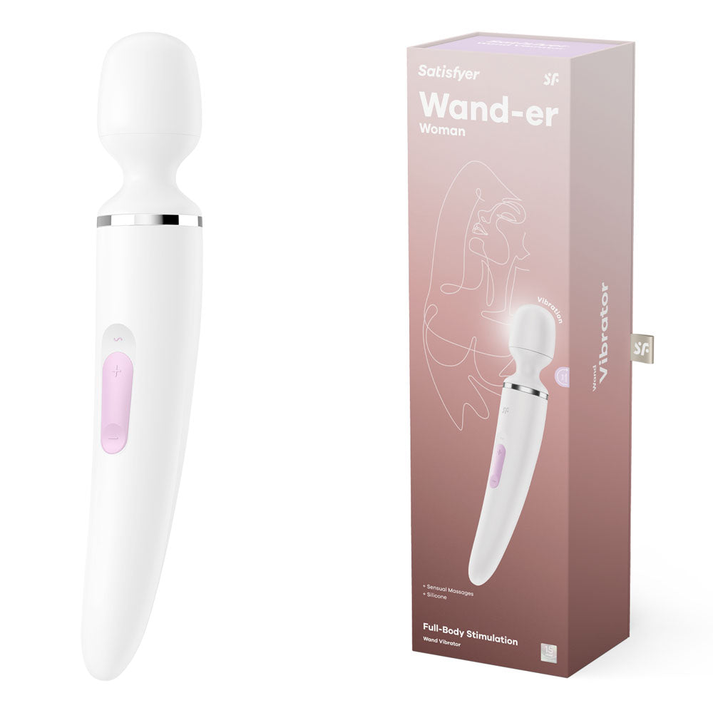 Satisfyer Wand-er Woman Rechargeable Massage Wand White Electric Massager