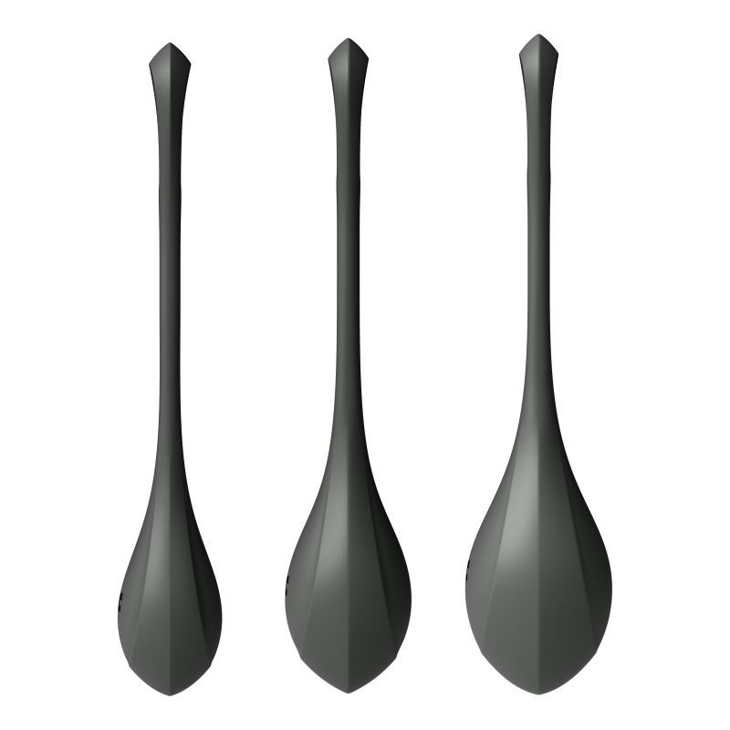 Satisfyer Yoni Power Balls 2 Black 3 Pc Set - Silicone Default Title > Sex Toys For Ladies > Kegel Exercise