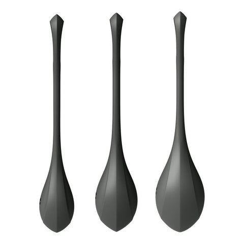 Satisfyer Yoni Power Balls 2 Black 3 Pc Set - Silicone Default Title > Sex Toys For Ladies > Kegel Exercise