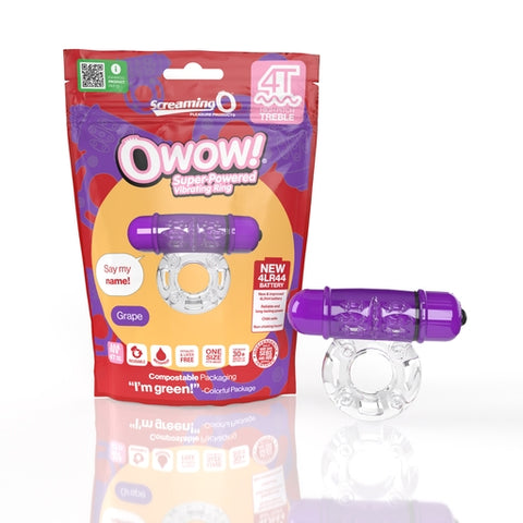 Owow 4T High Pitch Treble (Grape) > Cock Ring > Vibrating