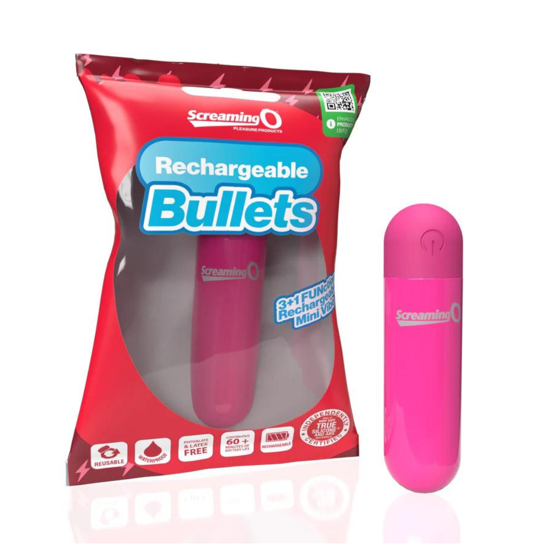 Rechargeable Bullet Vibrator (Pink) – Waterproof 3-Speed Body-Safe ABS Material Vibrator > Vibrators > Mini Vibrators