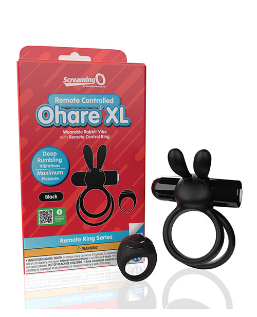 Ohare XL (Black) – Rechargeable Waterproof Remote Control Rabbit Vibrator Secondary image