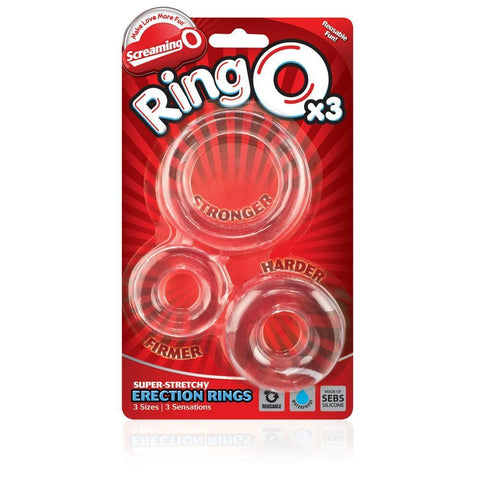 Ringo X3 Cock Rings Mixed Pack - Clear > Cock Ring > Sets