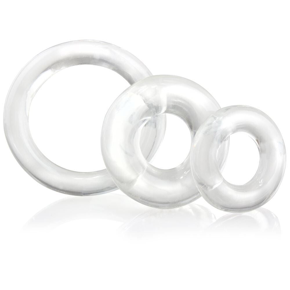 Ringo X3 Cock Rings Mixed Pack - Clear > Cock Ring > Sets