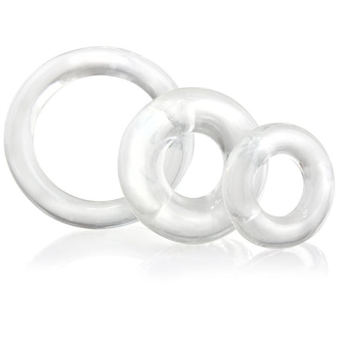 Ringo X3 Cock Rings Mixed Pack - Clear > Cock Ring > Sets