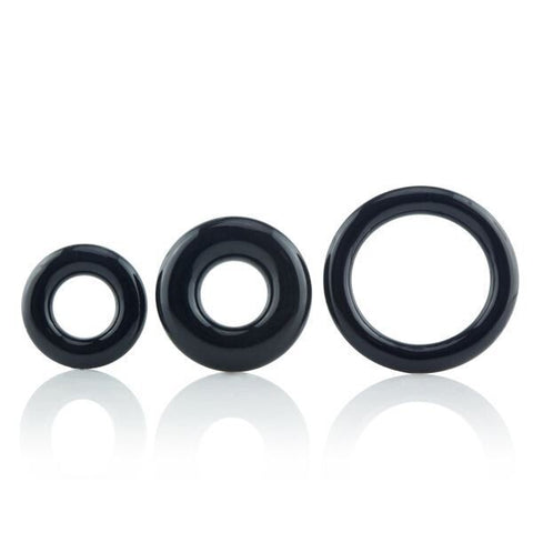 RingO X3 Cock Rings Mixed Pack - Black > Cock Ring > Sets
