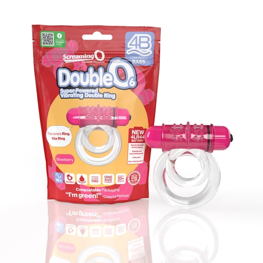 Double O 6 Vibrating Ring – Low Pitch Bass, Powerful 4B Bullet, Secure Fit, Rechargeable Ring > Cock Ring > Vibrating