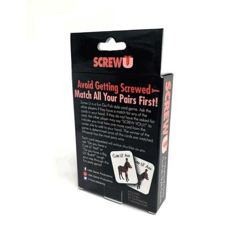 Screw U Card Game - Hilarious Adult Party Fun 2-8 Players Games